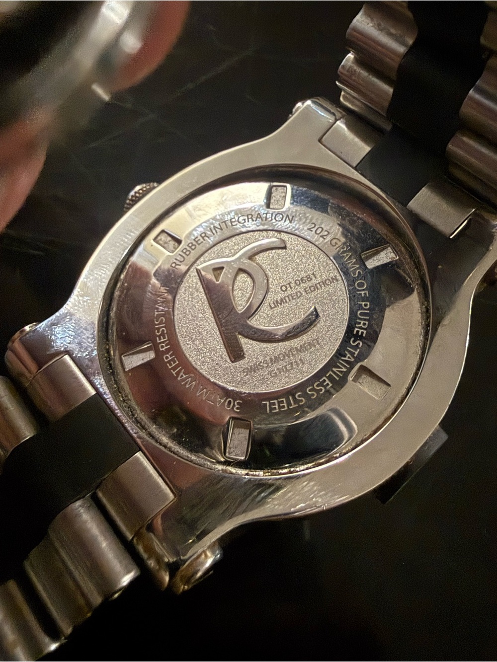 Renato Swiss Chronograph Watch Mens Steel Rubber OT0681 Limited Edition - Picture 3 of 6